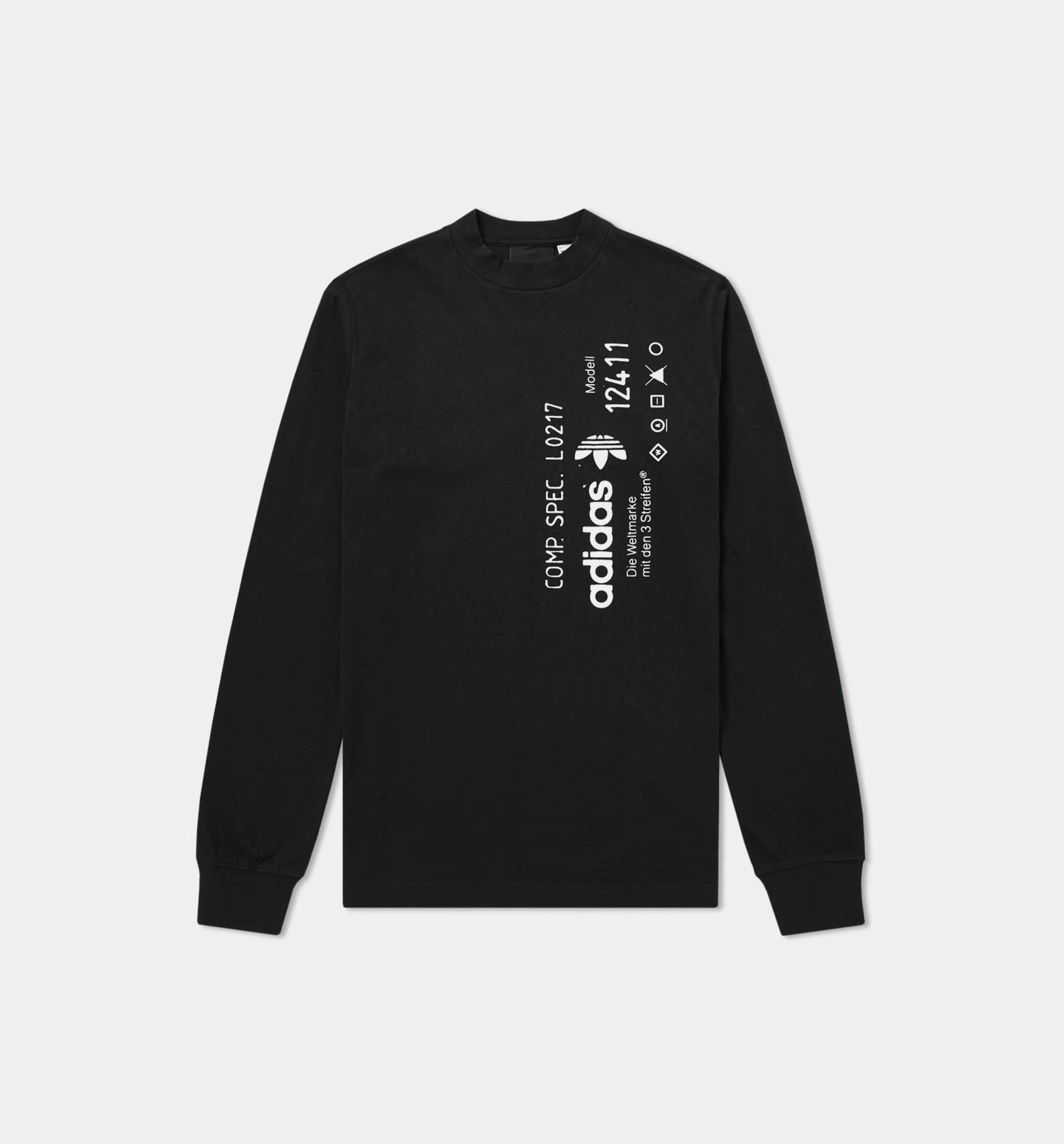 Alexander Wang X adidas Collection AW Mens Long Sleeve Shirt - Black/White