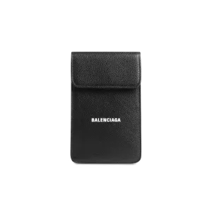 Balenciaga Cash Phone and Card Holder Black