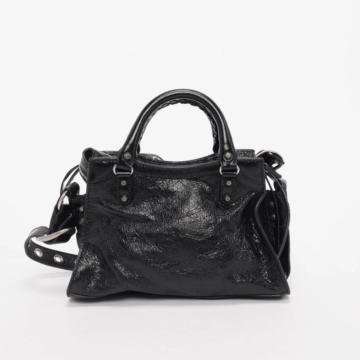 Balenciaga Black Arena Lambskin Neo Cagole XS Bag