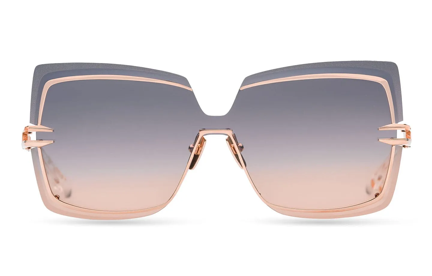 Brokyn DTS440-A-03 rose gold/dark grey peach gradient lens