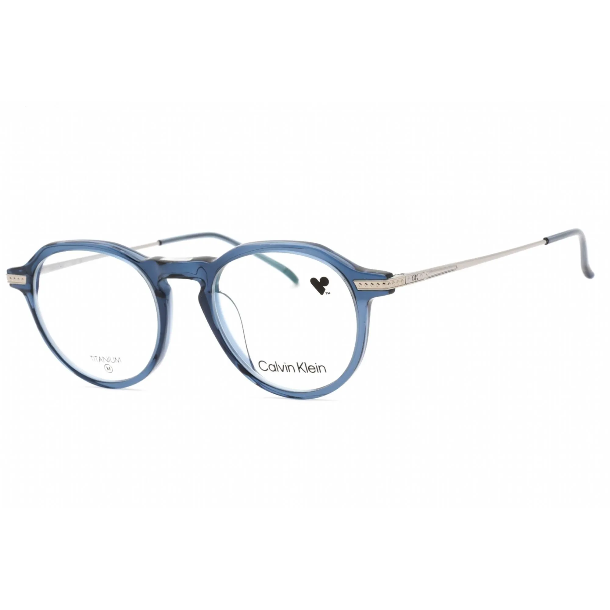 Calvin Klein Men's Eyeglasses - Blue Full Rim Fixed Nose Pads Frame | CK23532T 438 Calvin Klein Eyeglasses