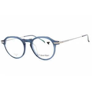 Calvin Klein Men's Eyeglasses - Blue Full Rim Fixed Nose Pads Frame | CK23532T 438 Calvin Klein Eyeglasses