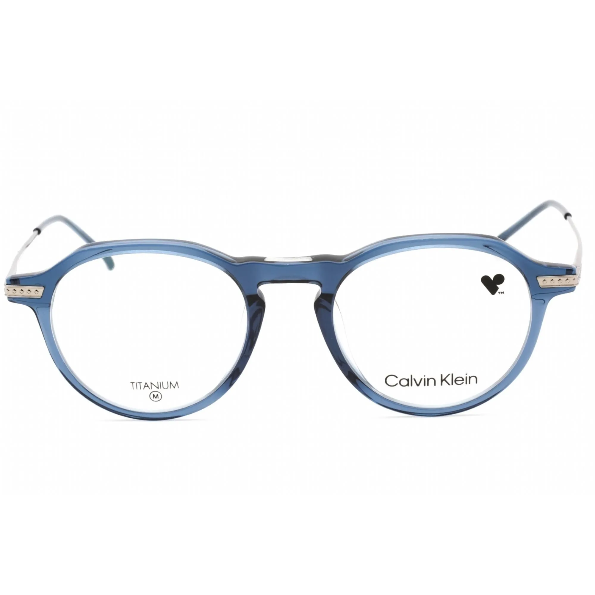 Calvin Klein Men's Eyeglasses - Blue Full Rim Fixed Nose Pads Frame | CK23532T 438 Calvin Klein Eyeglasses