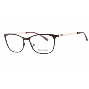 Calvin Klein Men's Eyeglasses - Full Rim Plum Metal Rectangular Frame | CK21118 511 Calvin Klein Eyeglasses