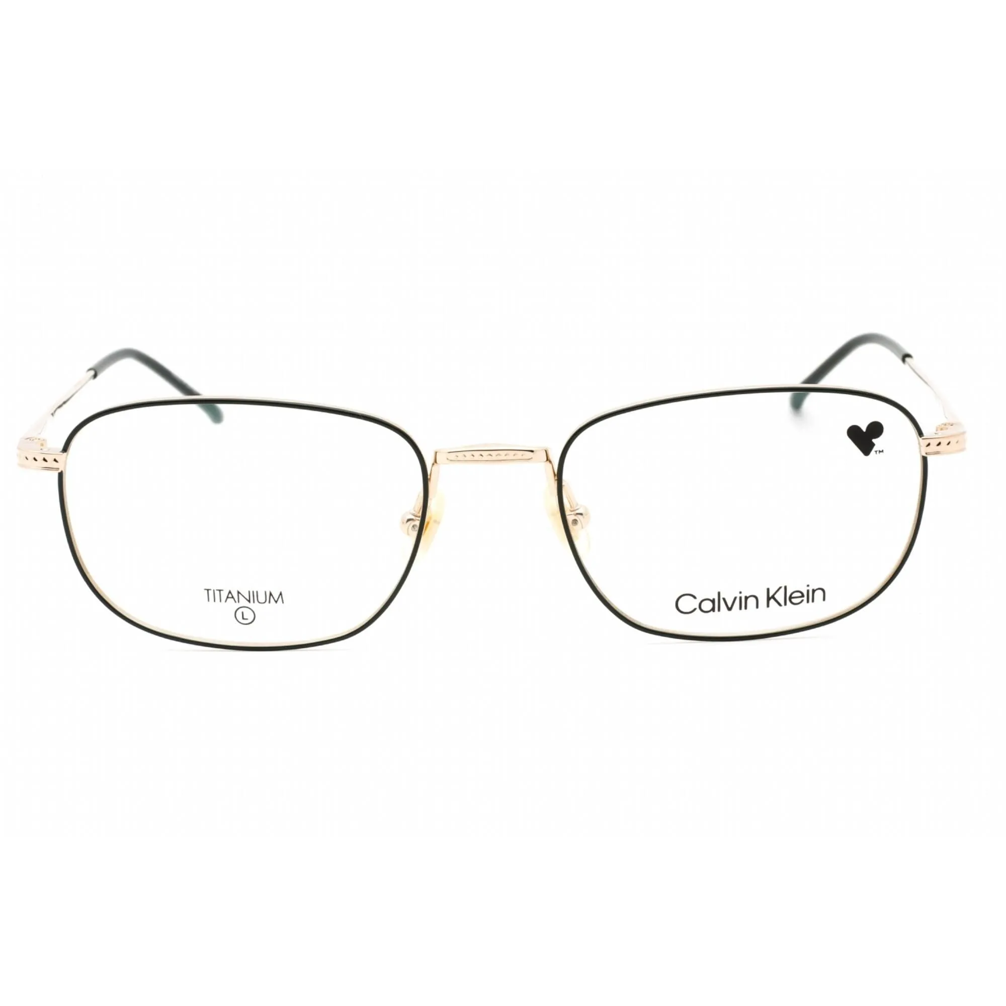 Calvin Klein Men's Eyeglasses - Green Titanium Full Rim Rectangular | CK23112T 330 Calvin Klein Eyeglasses