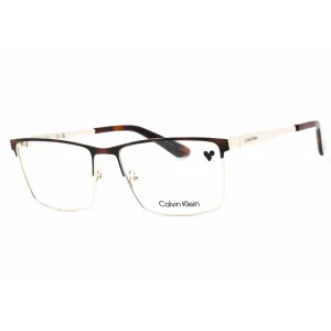 Calvin Klein Men's Eyeglasses - Havana/Gold Metal Rectangular Full Rim | CK22102 213 Calvin Klein Eyeglasses