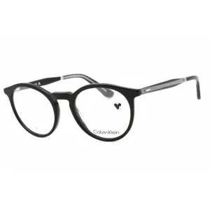 Calvin Klein Unisex Eyeglasses - Black Round Plastic Frame Clear Lens | CK23515 001 Calvin Klein Eyeglasses