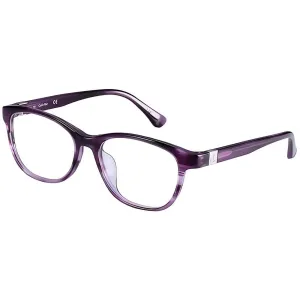 Calvin Klein Unisex Eyeglasses - Striped Violet Rectangular | CALVIN KLEIN CK5906A 480 Calvin Klein Eyeglasses
