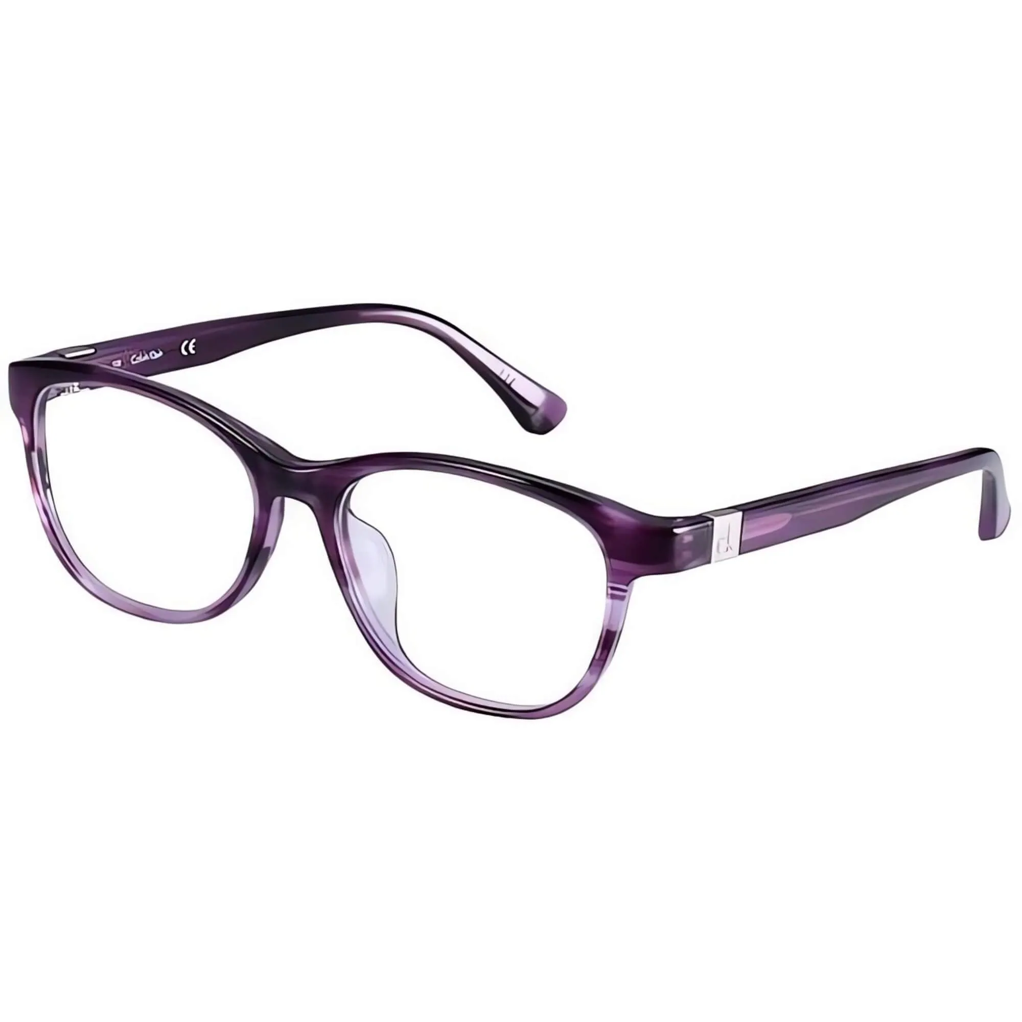 Calvin Klein Unisex Eyeglasses - Striped Violet Rectangular | CALVIN KLEIN CK5906A 480 Calvin Klein Eyeglasses