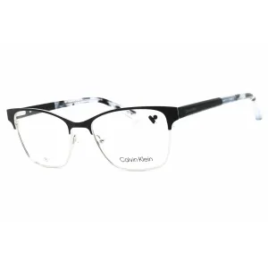 Calvin Klein Women's Eyeglasses - Black Metal Cat Eye Full Rim Frame | CK23107 001 Calvin Klein Eyeglasses