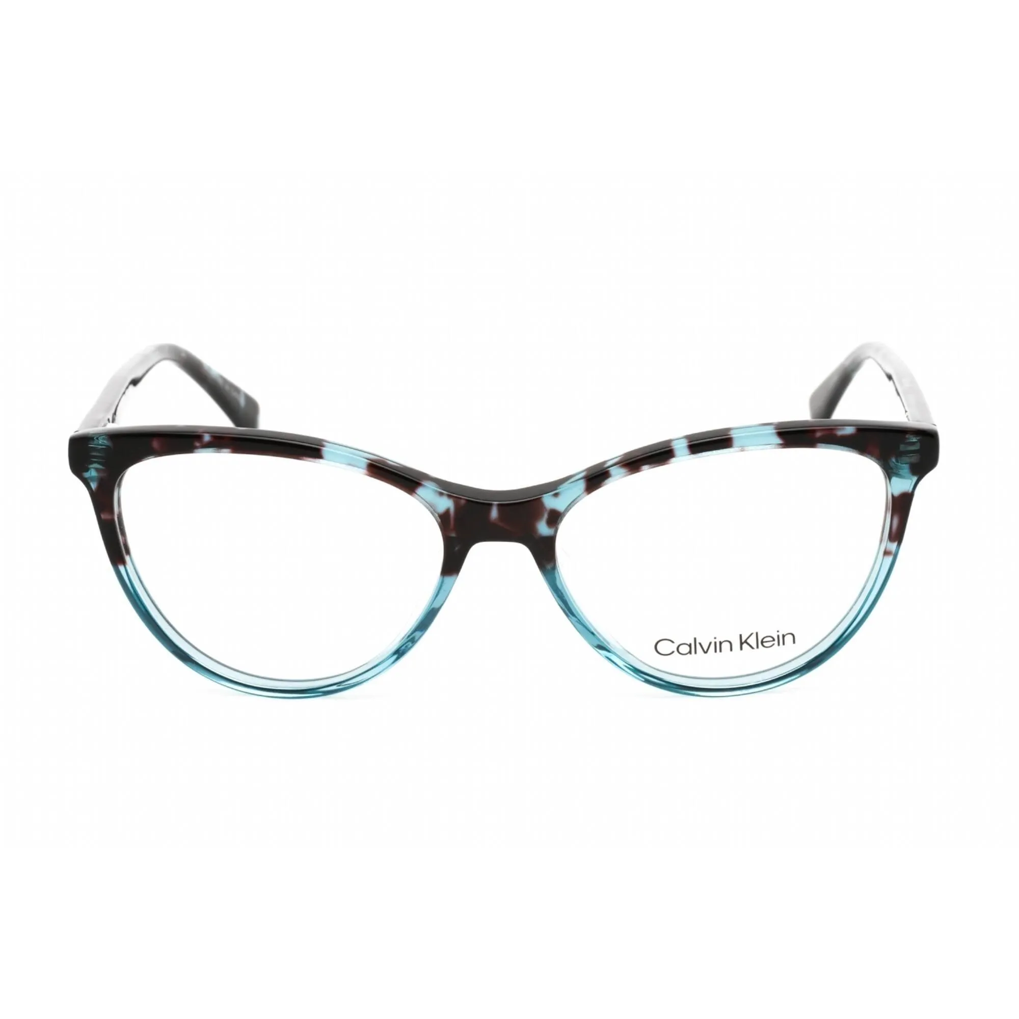 Calvin Klein Women's Eyeglasses - Cat Eye Blue Tortoise Plastic Frame | CK21519 454 Calvin Klein Eyeglasses