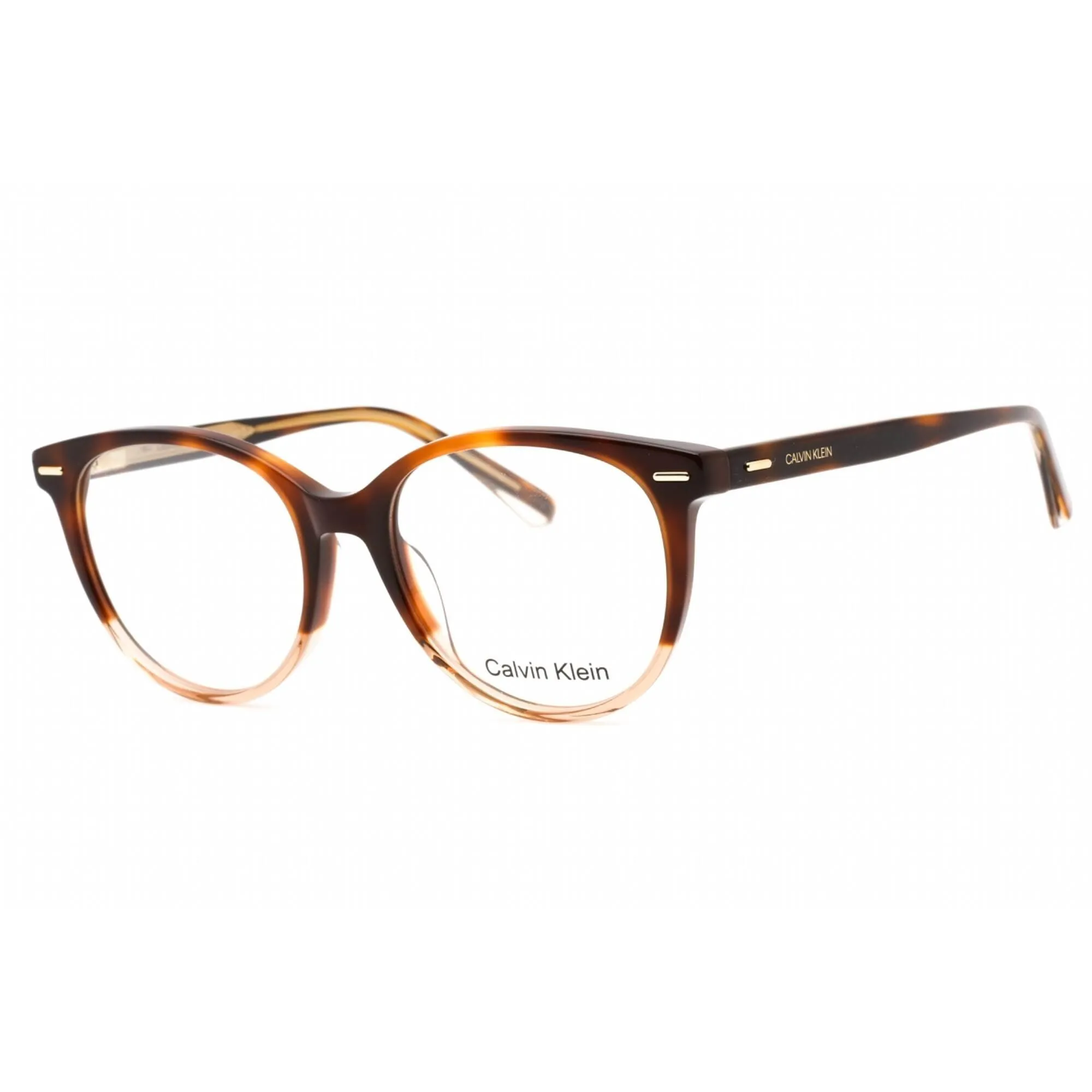 Calvin Klein Women's Eyeglasses - Full Rim Brown Havana Plastic Round | CK21710 221 Calvin Klein Eyeglasses