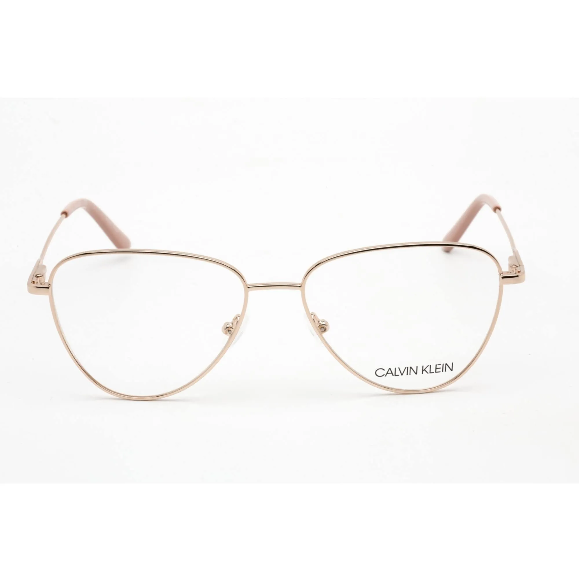 Calvin Klein Women's Eyeglasses - Full Rim Rose Gold Metal Rectangular | CK20109 780 Calvin Klein Eyeglasses