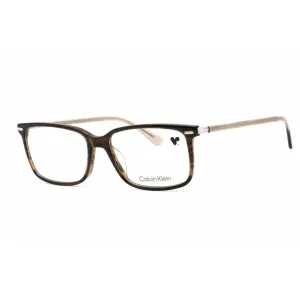 Calvin Klein Women's Eyeglasses - Full Rim Striped Olive Plastic Frame | CK22542 317 Calvin Klein Eyeglasses
