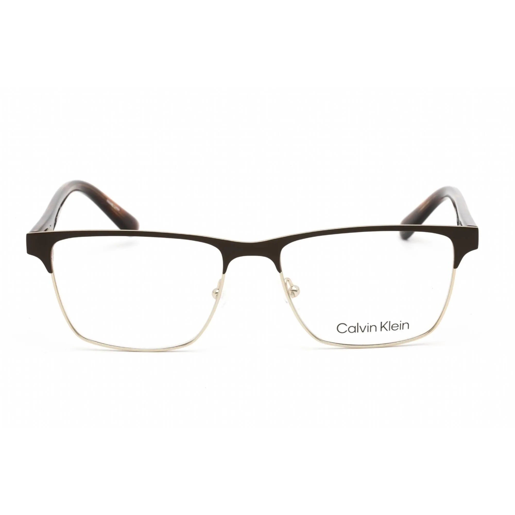 Calvin Klein Women's Eyeglasses - Rectangular Satin Brown Metal Frame | CK18304 200 Calvin Klein Eyeglasses