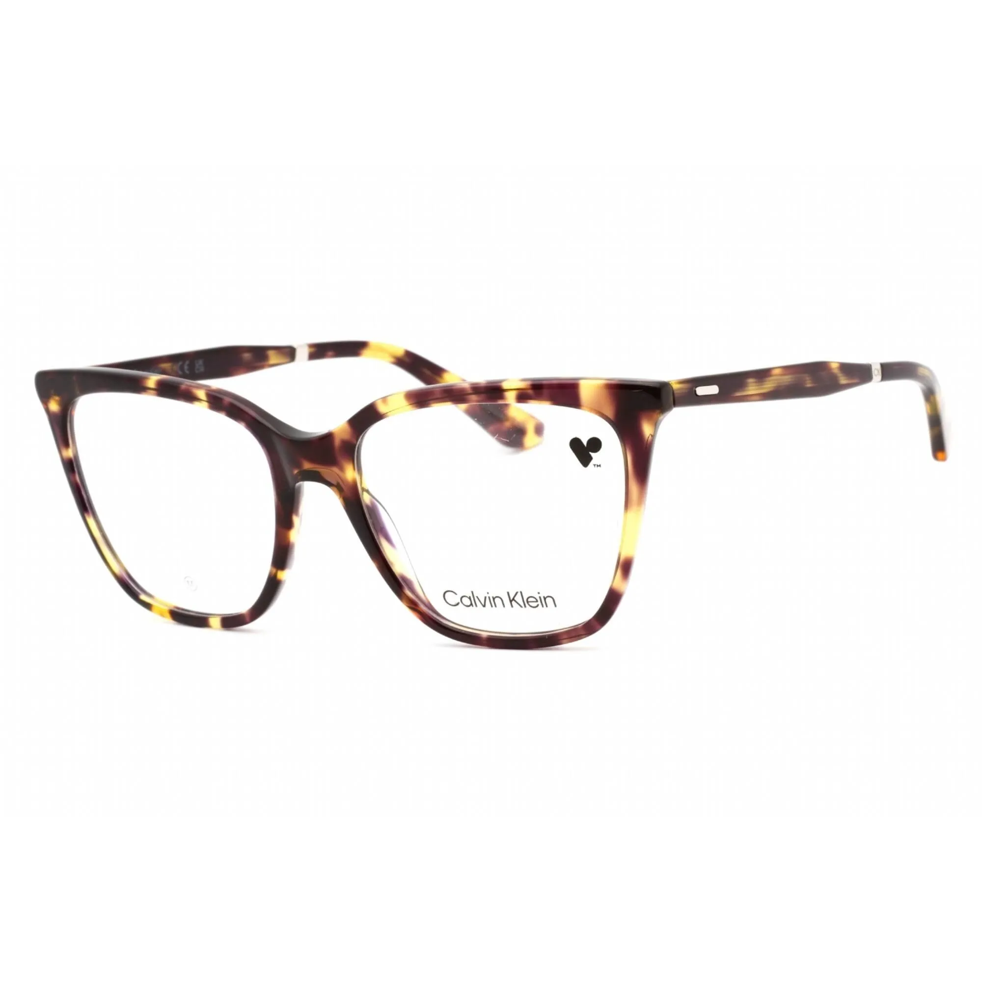Calvin Klein Women's Eyeglasses - Violet Havana Plastic Full Rim Frame | CK23513 528 Calvin Klein Eyeglasses