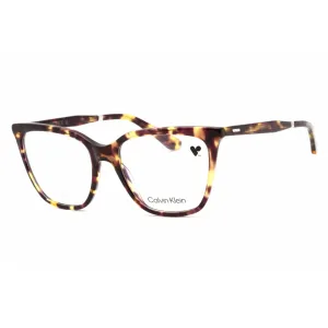 Calvin Klein Women's Eyeglasses - Violet Havana Plastic Full Rim Frame | CK23513 528 Calvin Klein Eyeglasses