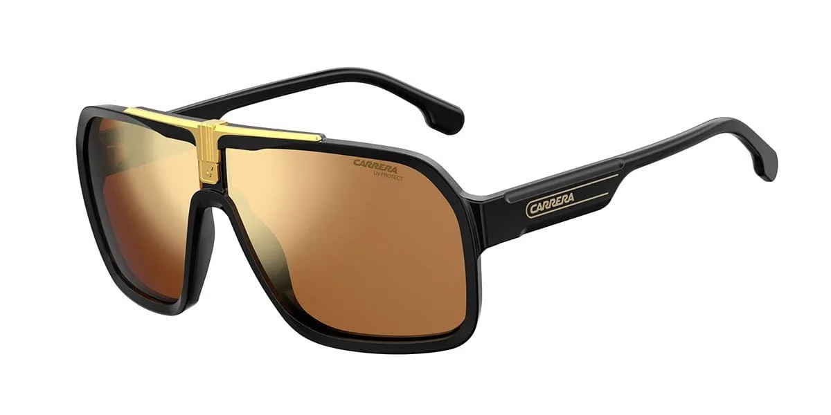 Carrera 1014/s I46 mate black/gold mirror lens
