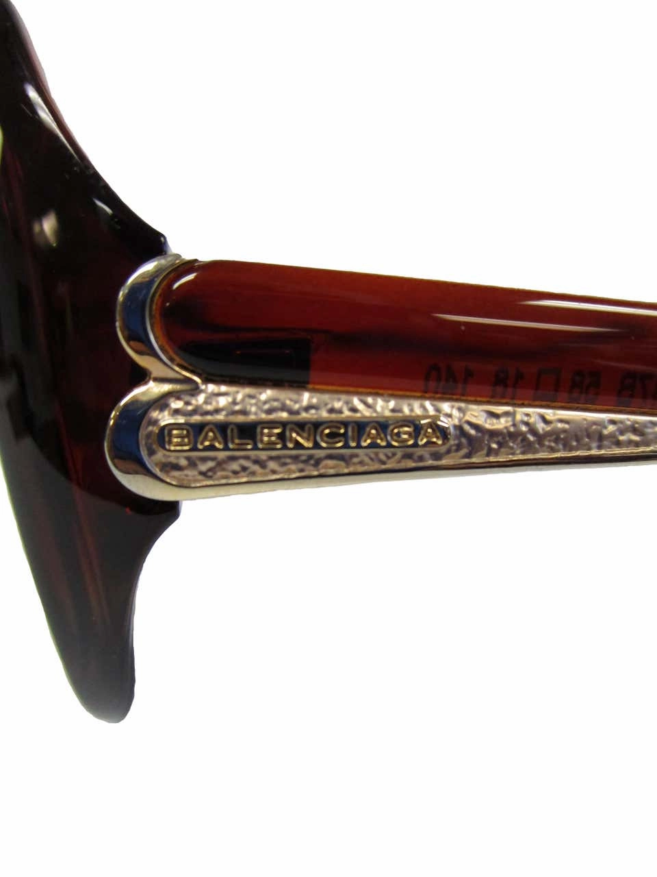 Contemporary Brown And Grey Over-Sized Balenciaga Sunglasses