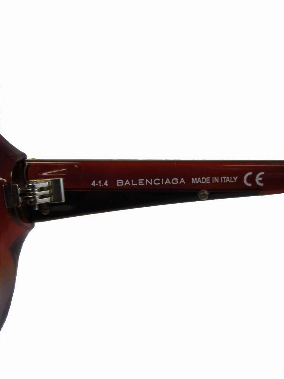 Contemporary Brown And Grey Over-Sized Balenciaga Sunglasses