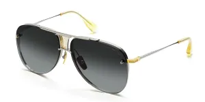 Decade two DRX2082- A  silver 18k gold/grey gradient lens