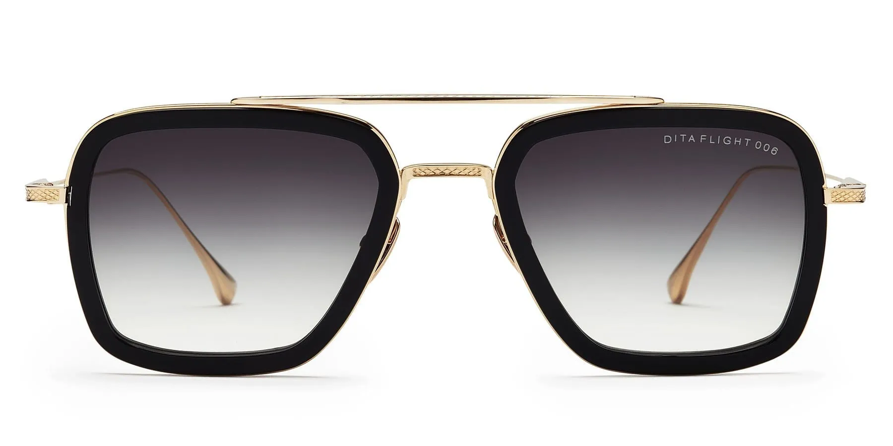 Flight 006 7806-B matte black 14K gold/grey lens