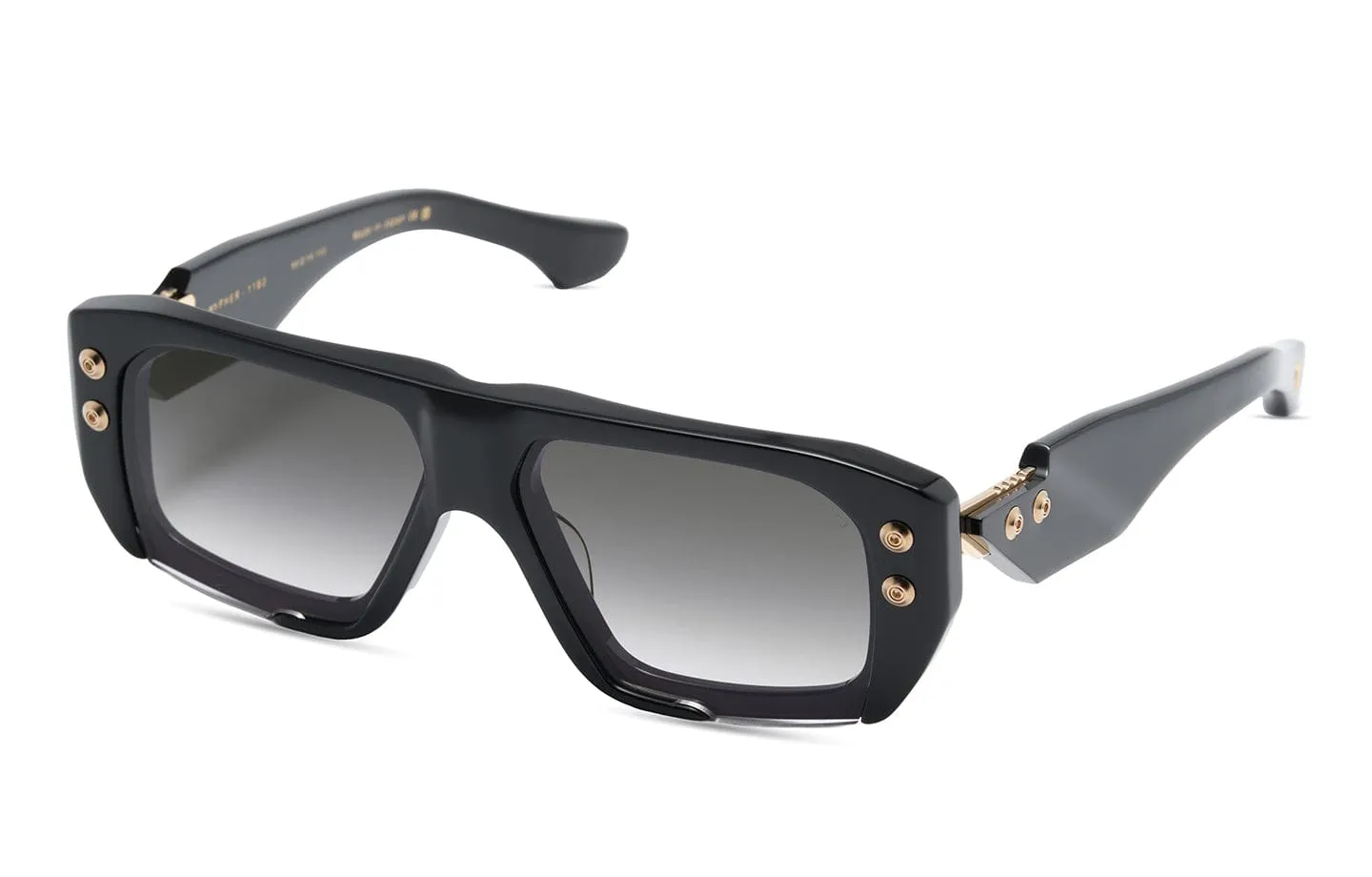 Hypher - 1183 DTS466-A-01 black white gold/ grey gradient lens
