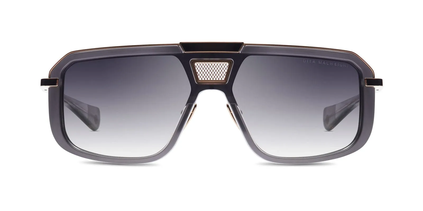 Mach eight DTS400-A-02-Z satin crystal grey & gold/grey gradient lens