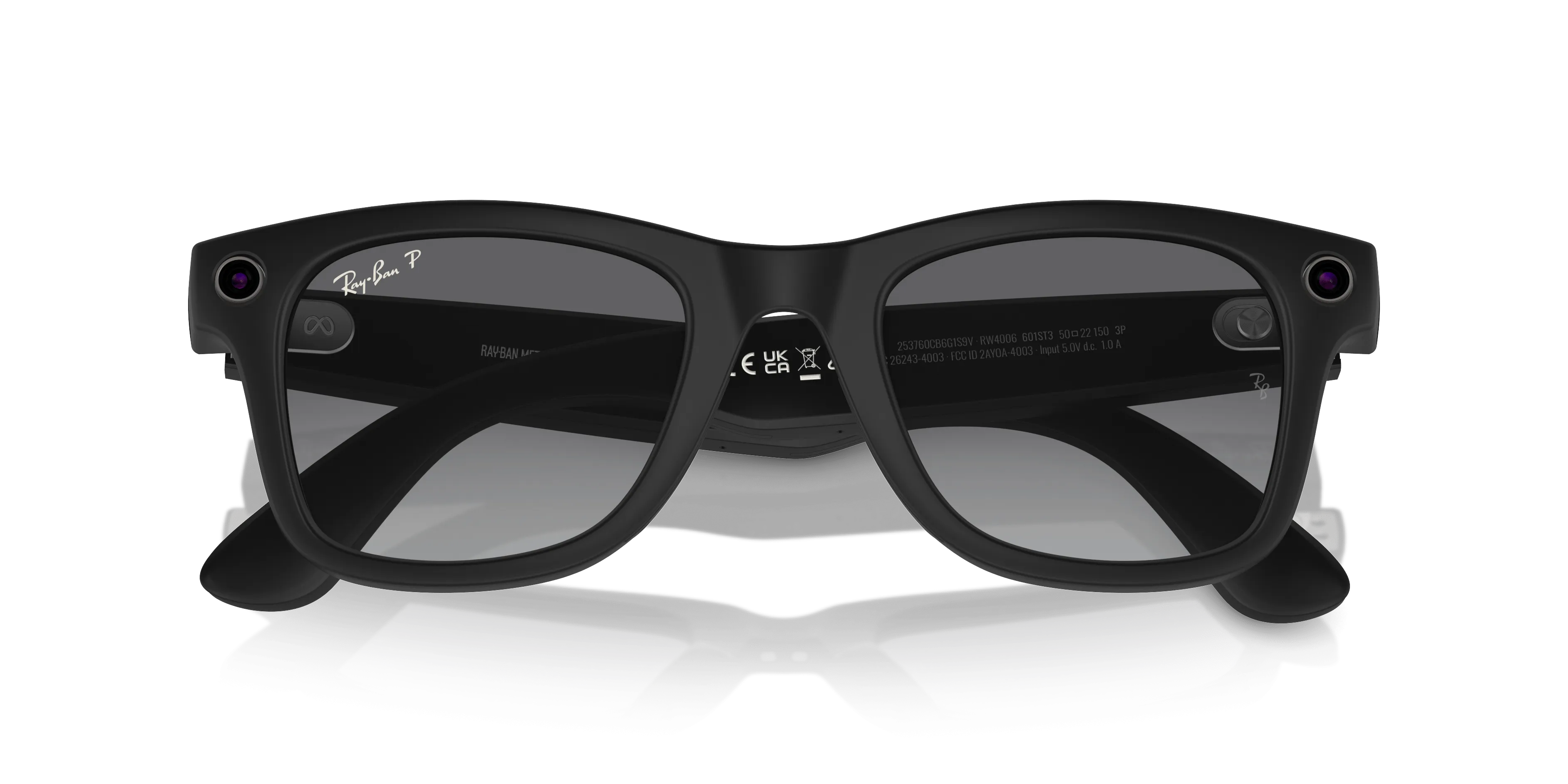 Meta 0RW4006 Wayfarer (50) 601ST3 matte black/gradient graphite polarised lens