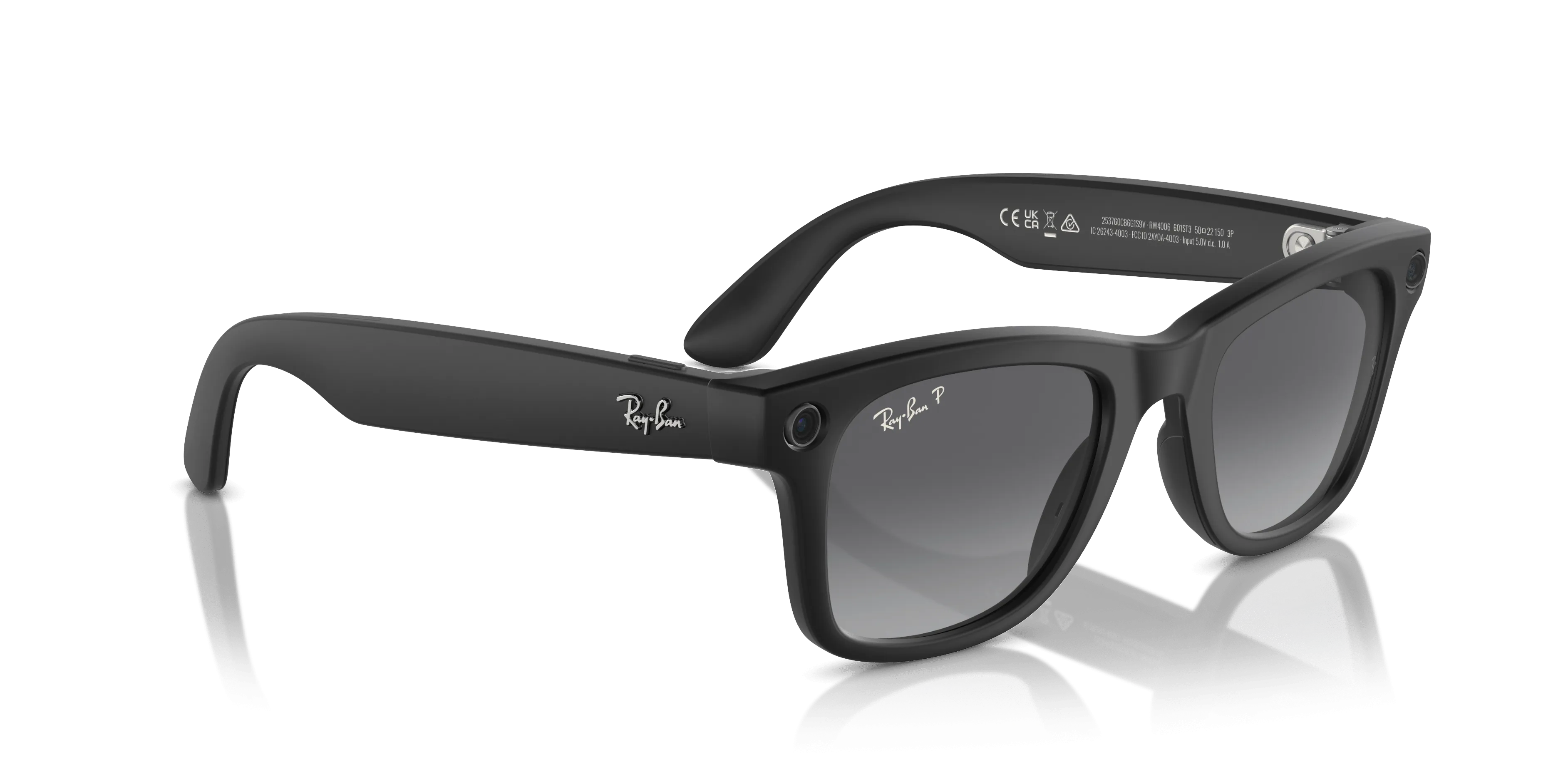 Meta 0RW4006 Wayfarer (50) 601ST3 matte black/gradient graphite polarised lens