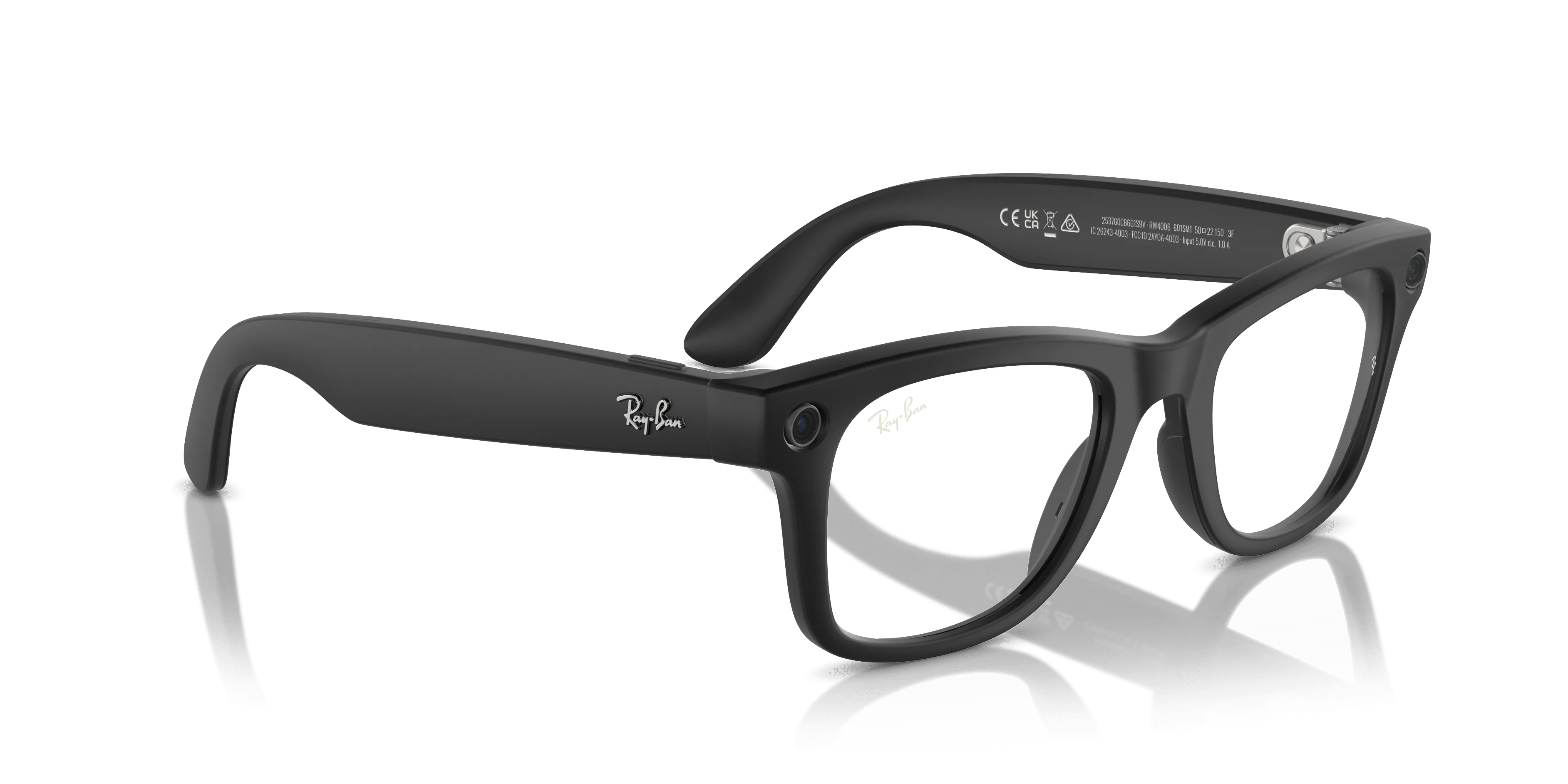 META RW4006 601SM1 Wayfarer (50)  black/Camera/transition G15 lens