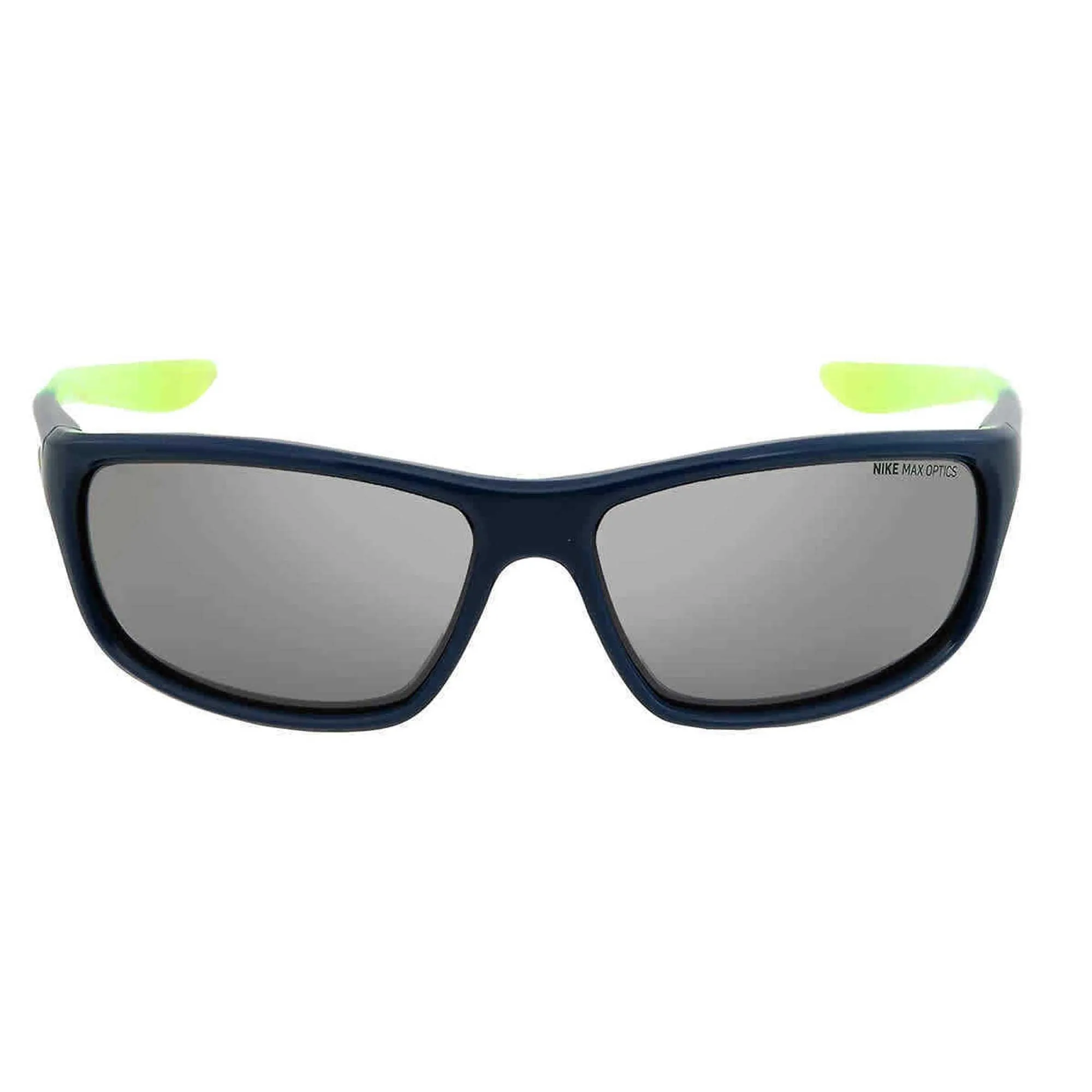 Nike Kid's Sunglasses - Silver Flash Lens Plastic Rectangular Shape Frame | Dash 347 Nike Sunglasses