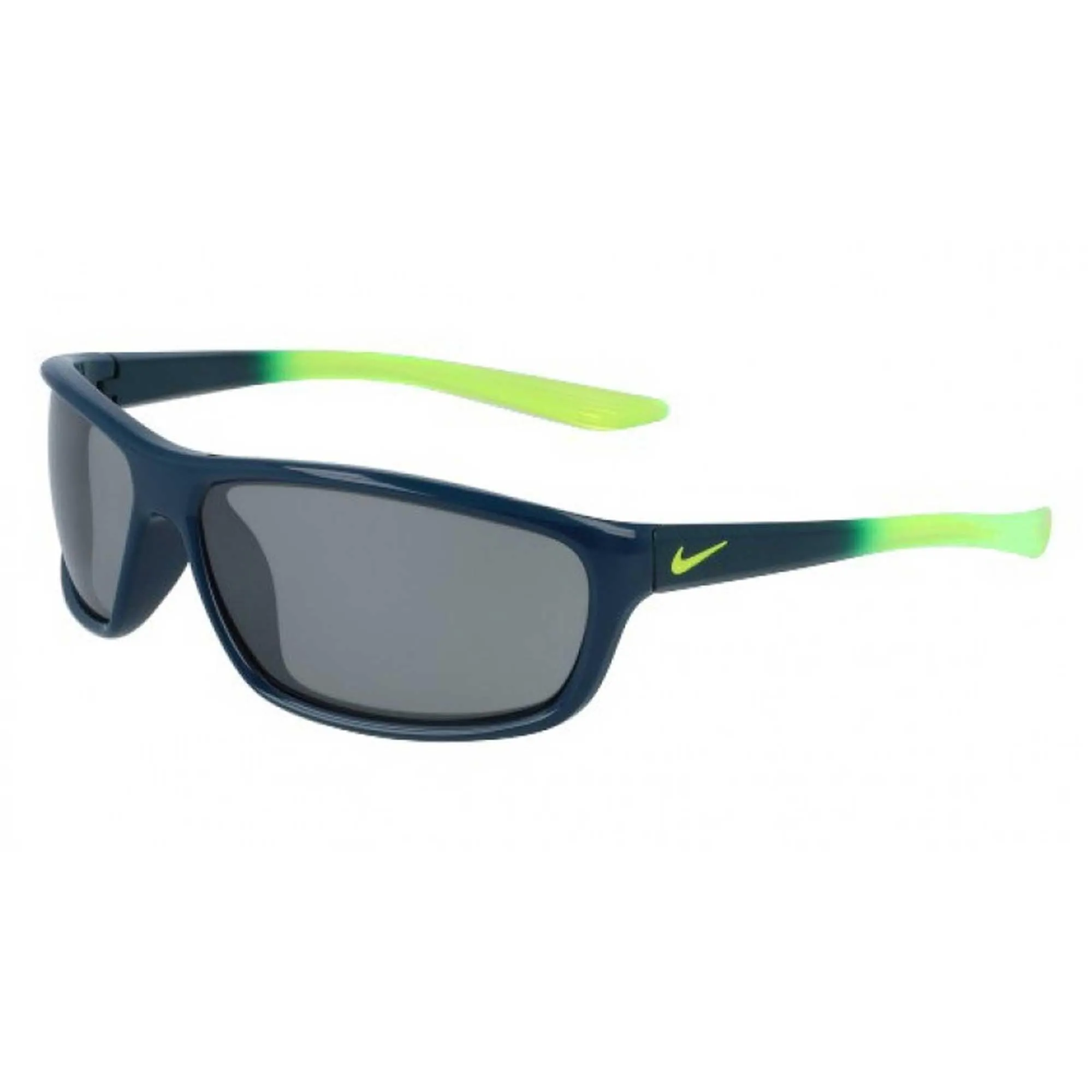 Nike Kid's Sunglasses - Silver Flash Lens Plastic Rectangular Shape Frame | Dash 347 Nike Sunglasses