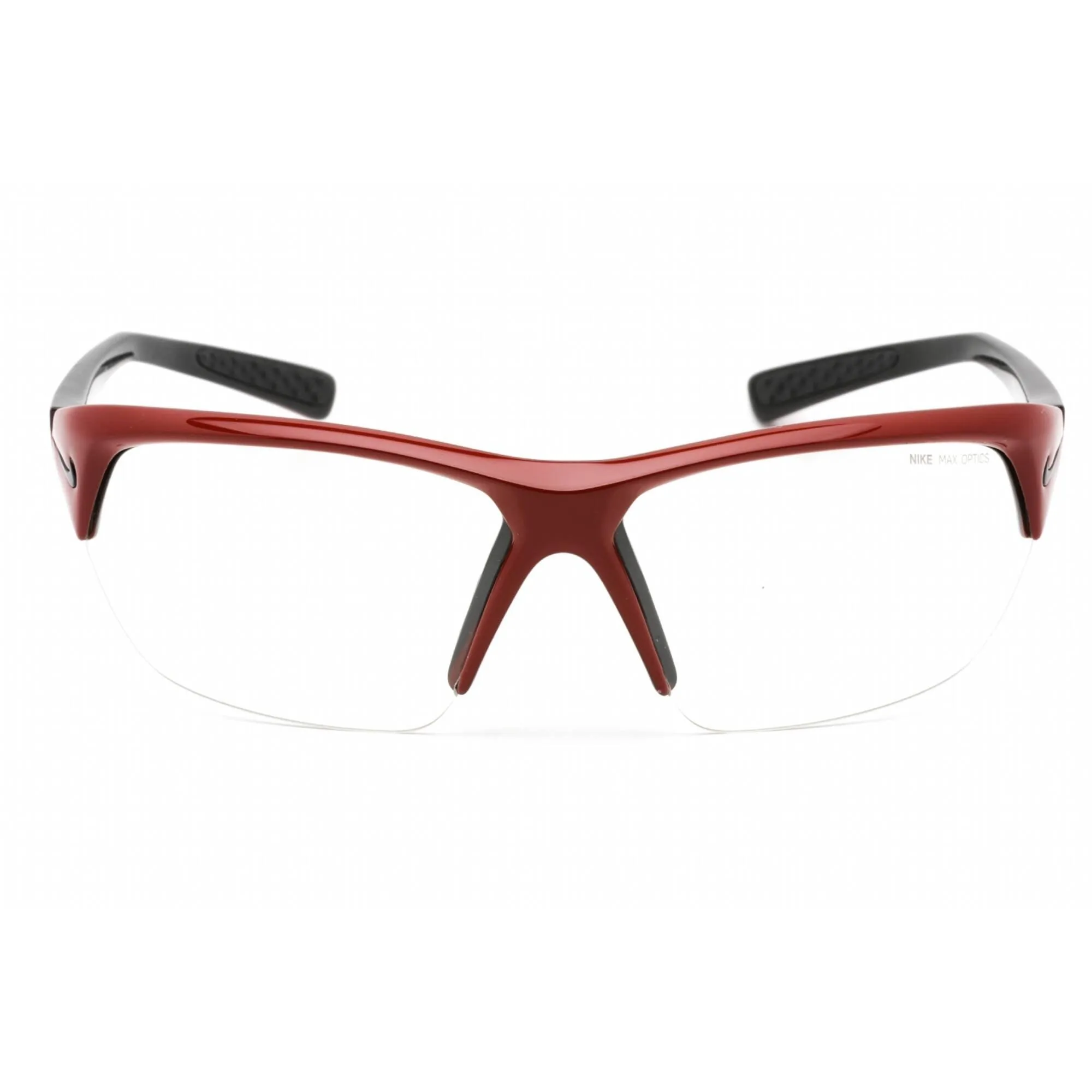 Nike Men's Sunglasses - Half Rim White Plastic Wraparound Shape Frame | SKYLON ACE 601 Nike Sunglasses