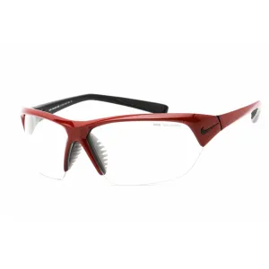 Nike Men's Sunglasses - Half Rim White Plastic Wraparound Shape Frame | SKYLON ACE 601 Nike Sunglasses