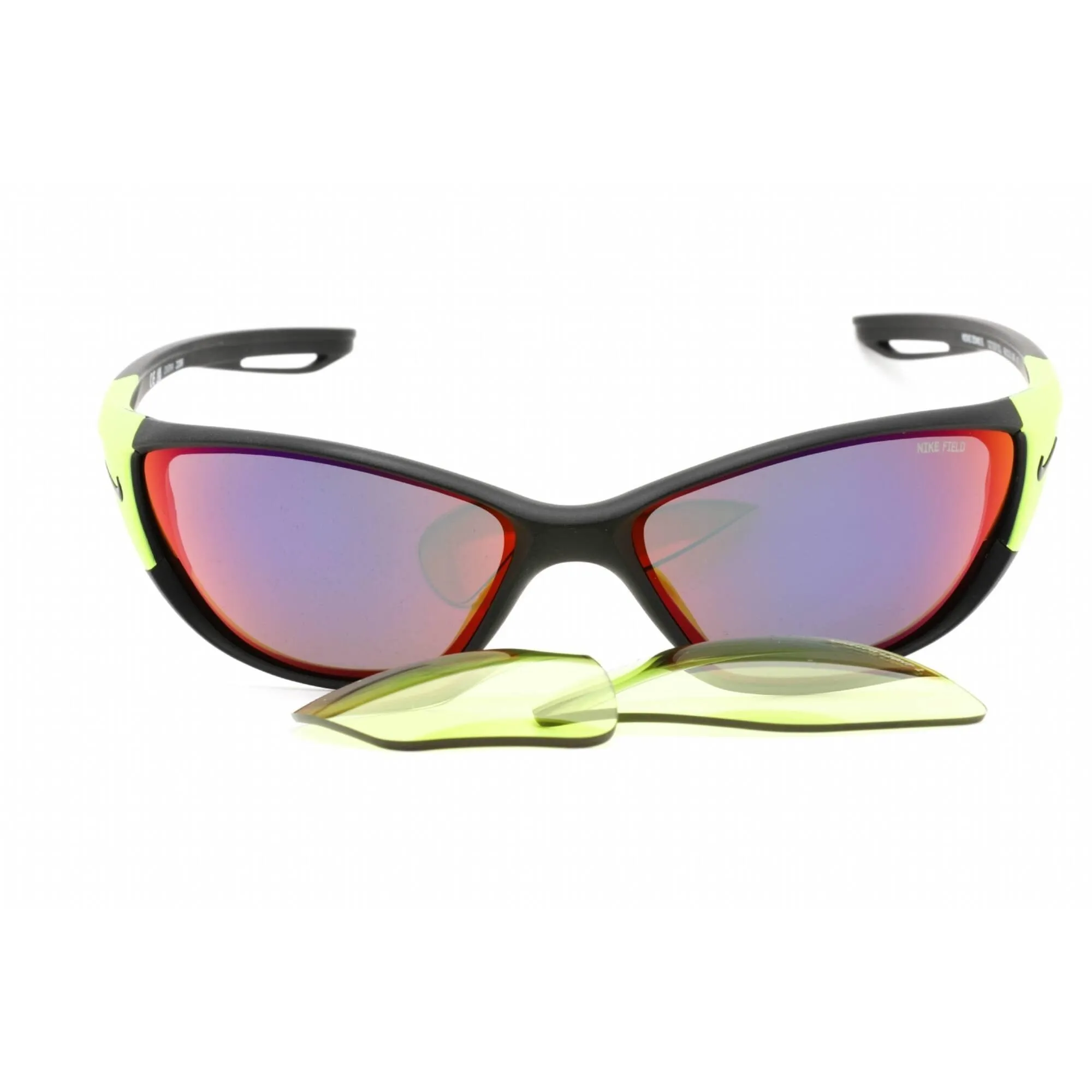 Nike Men's Sunglasses - Matte Black Wraparound Shape Frame | NIKE ZONE E DZ7357 011 Nike Sunglasses