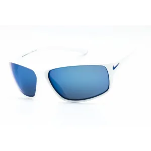 Nike Men's Sunglasses - White/Grey Full Rim Rectangular | ADRENALINE MI EV1134 144 Nike Sunglasses
