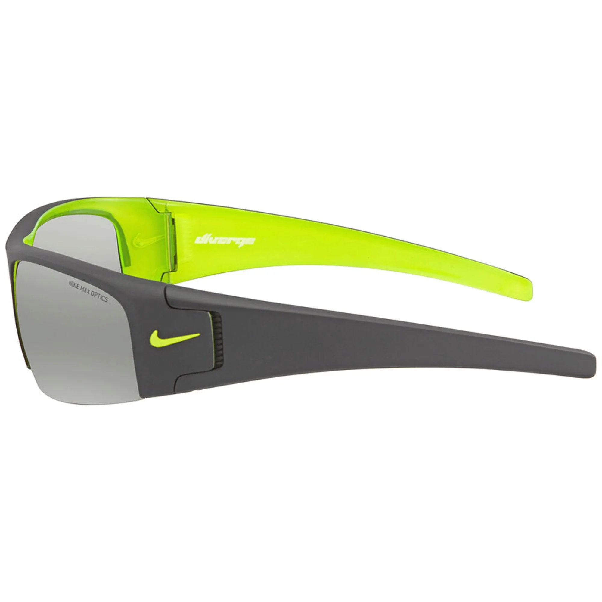 Nike Unisex Sunglasses - Matte Black and Volt Acetate Frame | (EV0325 DIVERGE 007) Nike Sunglasses