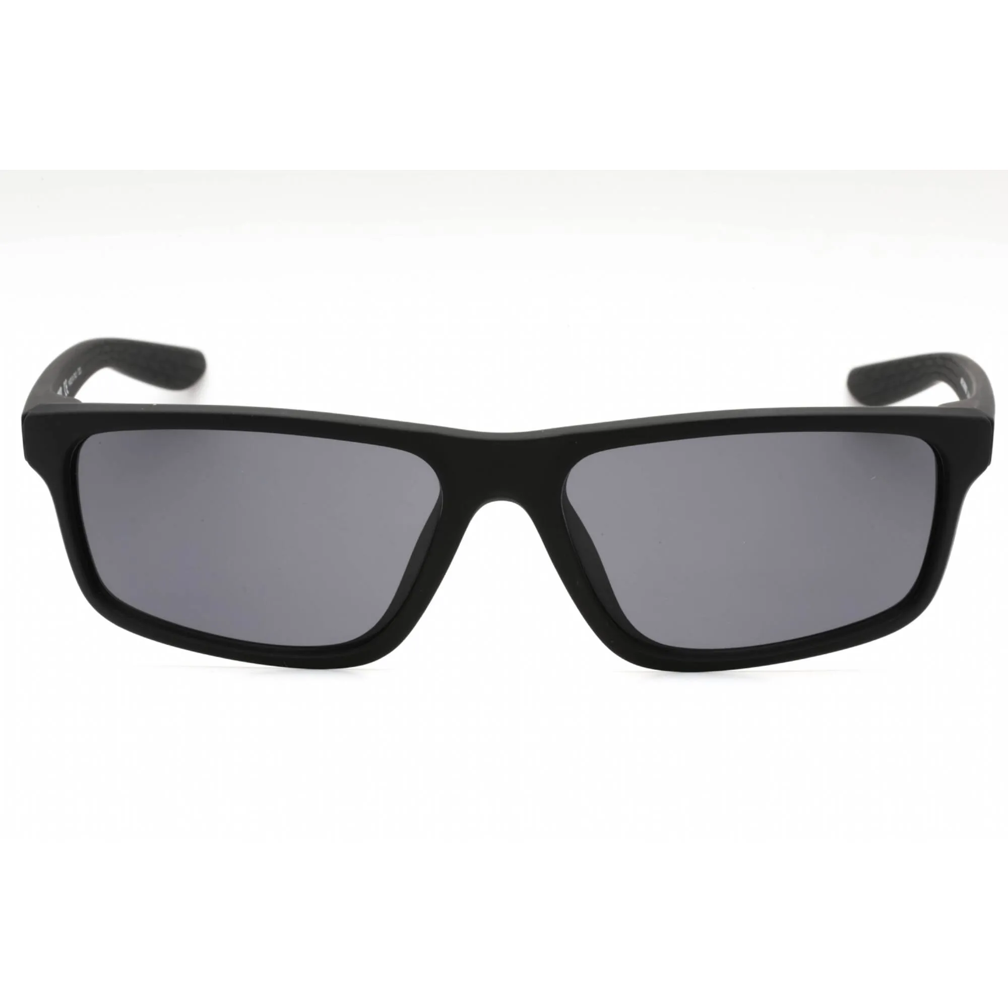 Nike Unisex Sunglasses - Matte Black/White Plastic Rectangular Frame | CW4656 010 Nike Sunglasses