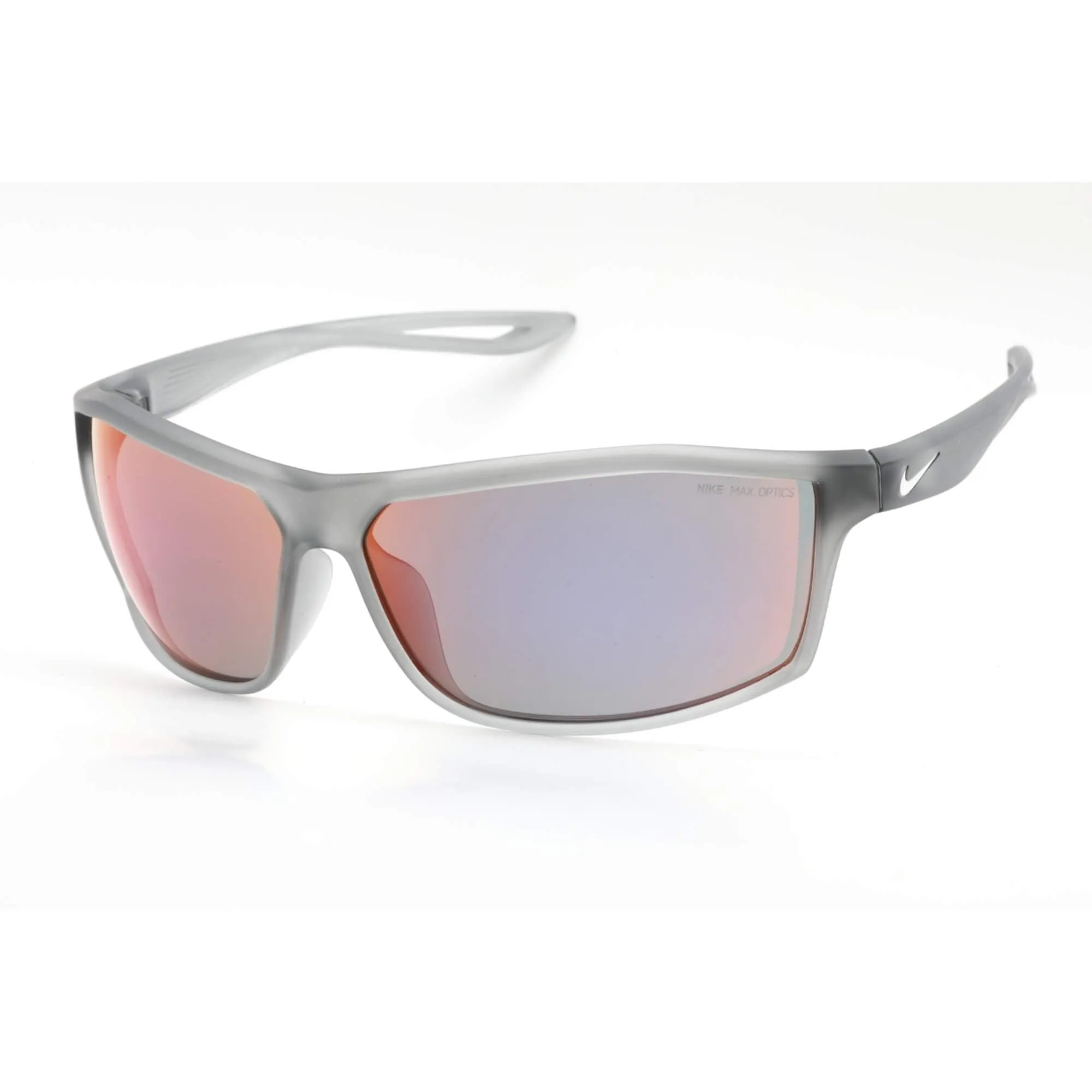 Nike Unisex Sunglasses - Matte Grey Wraparound Shaped Frame | INTERSECT M EV1060 016 Nike Sunglasses