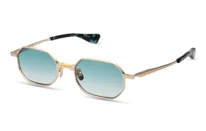 Poeticon-two DTS179-A-02 matte white gold/turquoise gradient lens