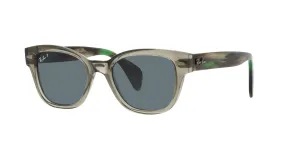 RB0880S 66353R (49) TRANS GREEN/DARK BLUE POLARISED LENS