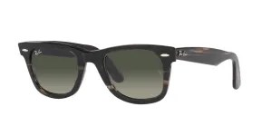 RB2140 136071 STRIPED GREY/GRADIENT GREY LENS
