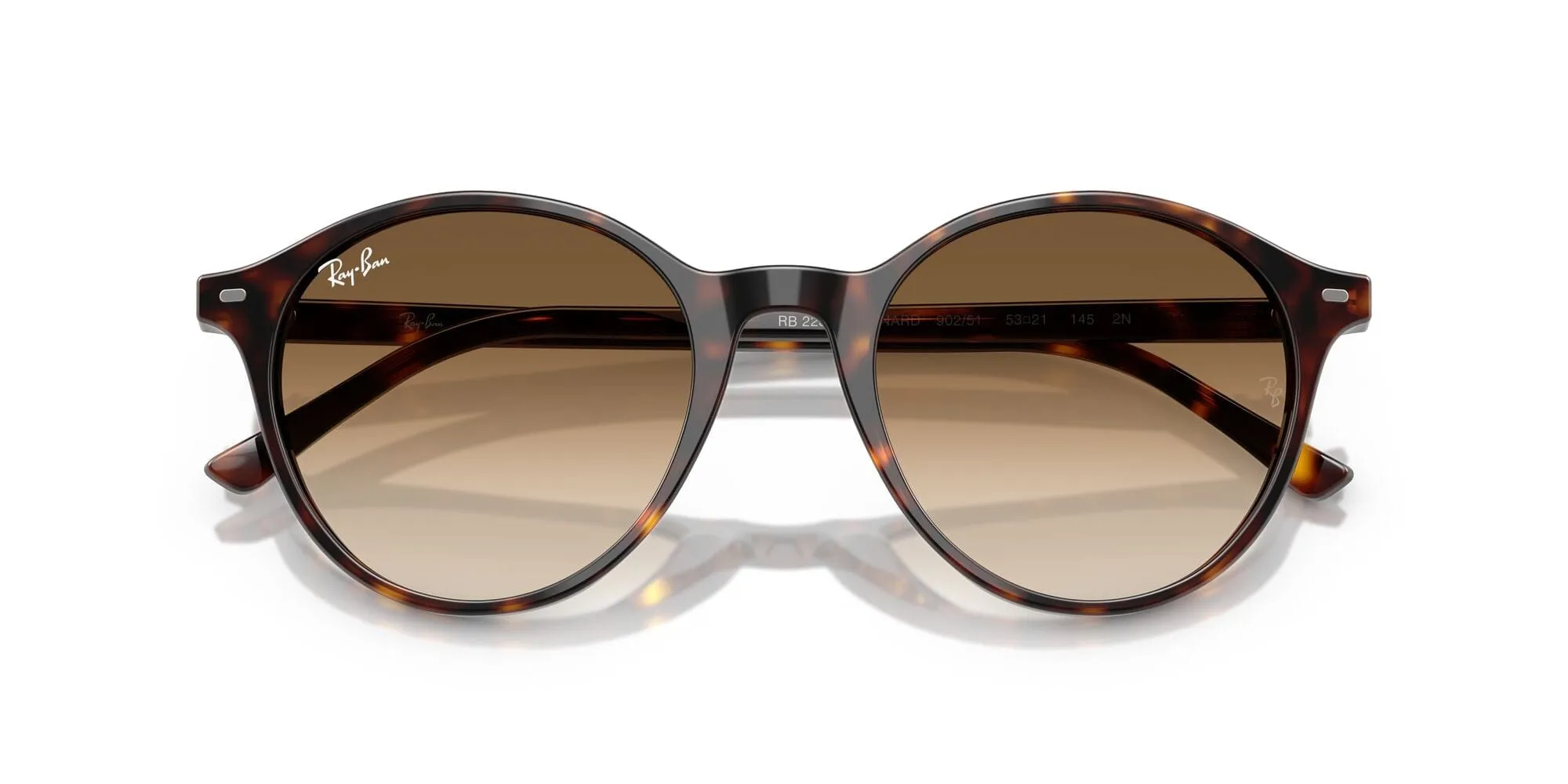 RB2230 902/51 (53) havana/clear gradient brown lens