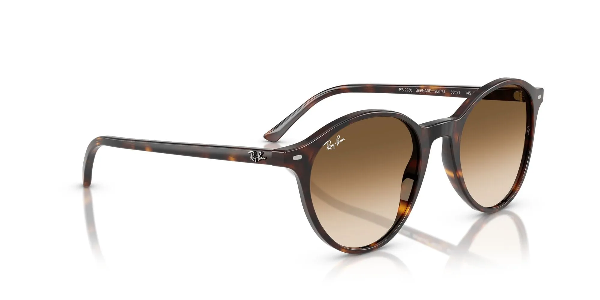 RB2230 902/51 (53) havana/clear gradient brown lens