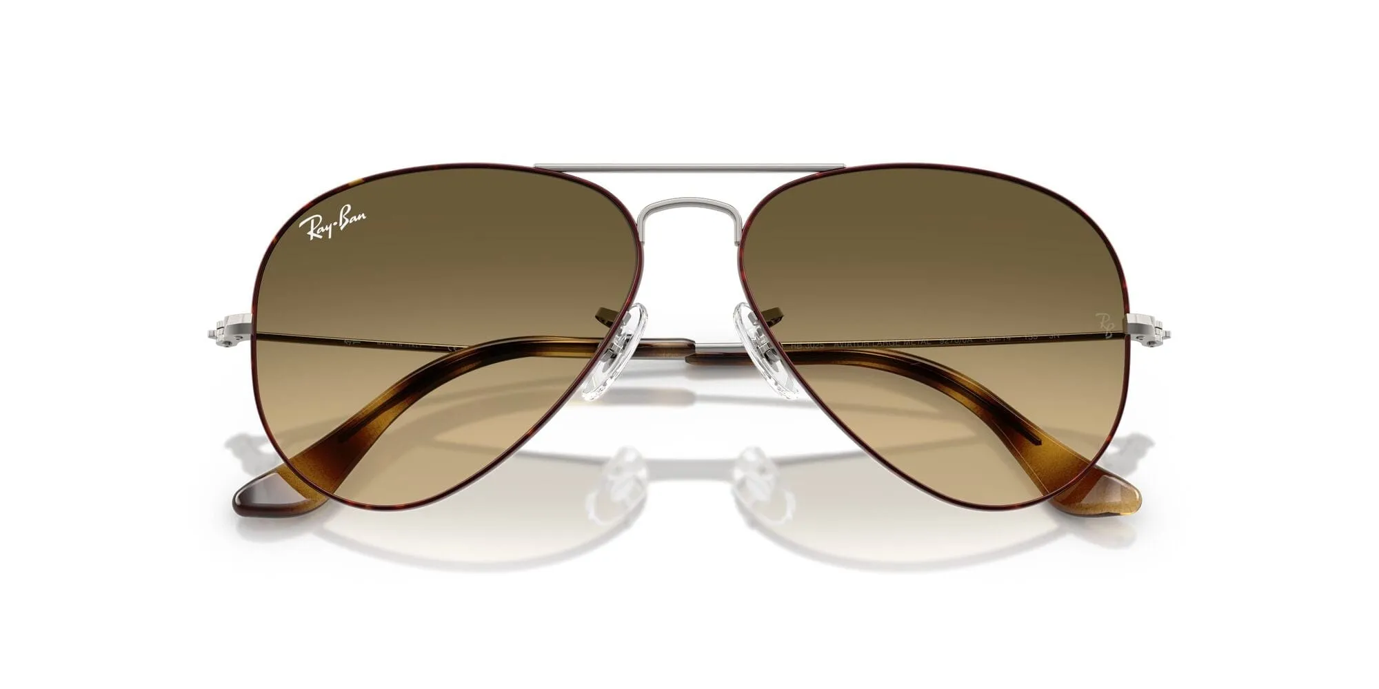 RB3025 92700A (58) havana gunmetal w/brown vintage gradient black lens