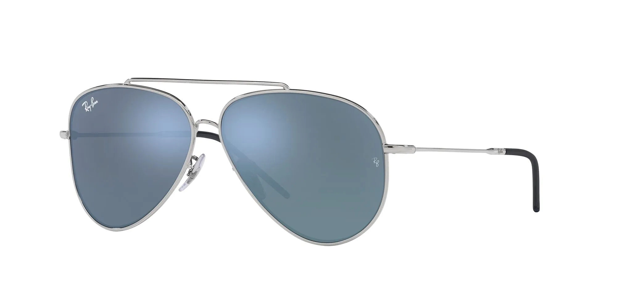 RBR0101S 003/GA (59) reverse silver frame/dark grey mirror turquoise lens