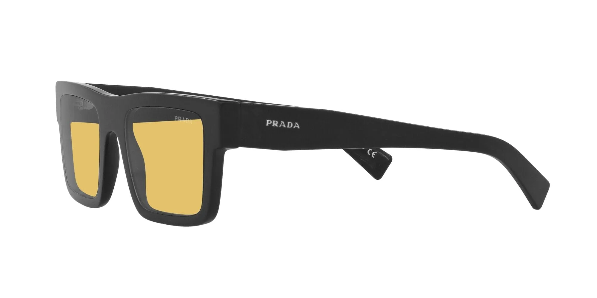 SPR19WS 1BO0B7 MATTE BLACK/YELLOW LENS