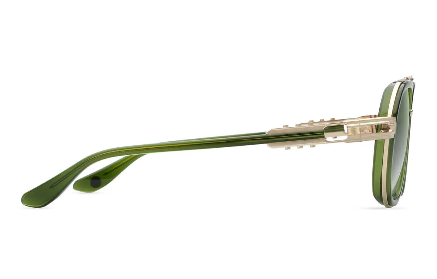 Vastik  DTS441-A-03 white gold crystal black moss/green gradient lens